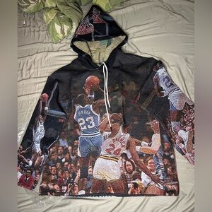 Michael Jordan tapestry hoodie sz xl new
